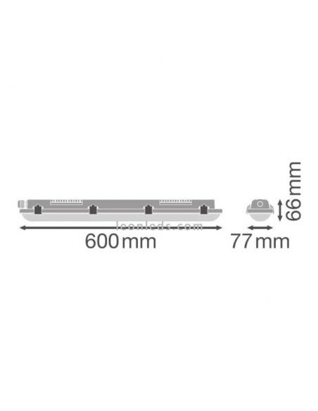 Dimensiones Pantalla estanca LED vance 4058075300743