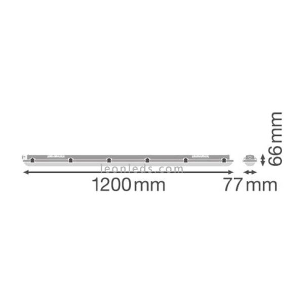 Dimensiones Pantalla estanca LED Vance Value