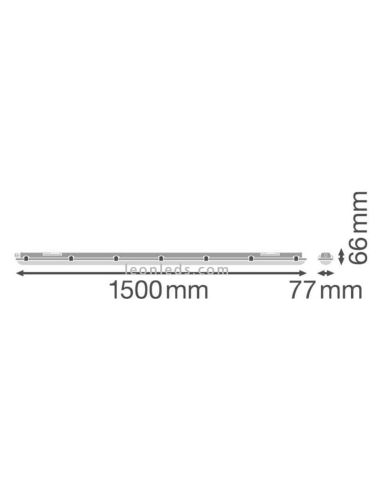 Dimensions Écran LED étanche 1500 Valeur LedVance