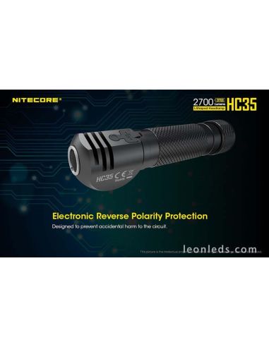 Linterna Frontal LED Potente Nitecore HC35