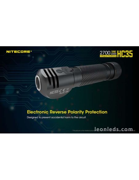 Nitecore HC35 poderoso farol de LED