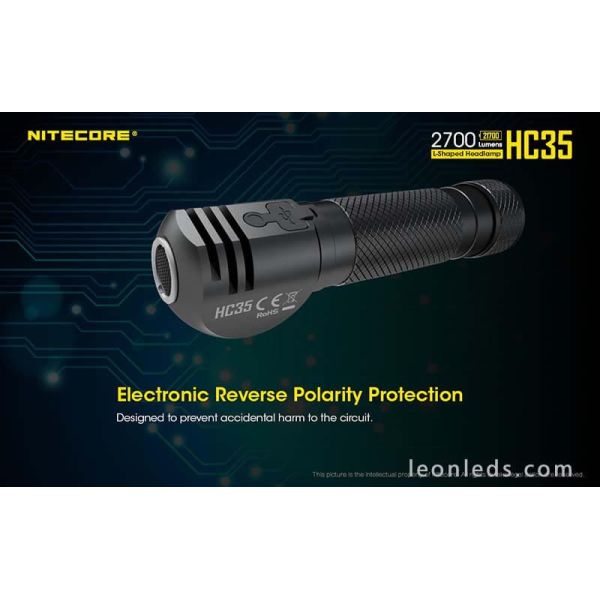 Linterna Frontal LED Potente Nitecore HC35