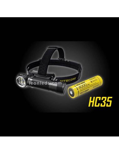 Linterna Frontal LED Potente Nitecore HC35