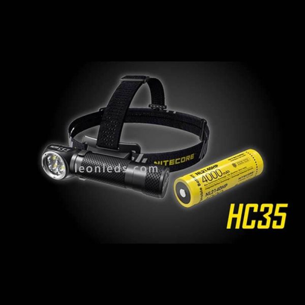 Linterna Frontal LED Potente Nitecore HC35