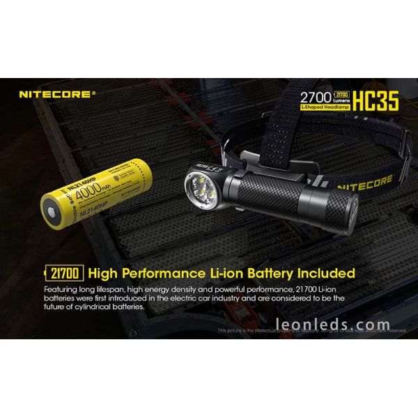 Linterna Frontal LED Potente Nitecore HC35