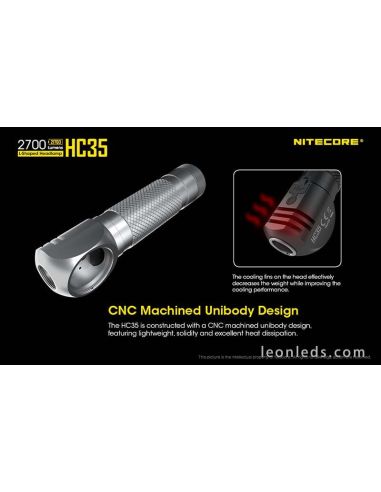 Linterna Frontal LED Potente Nitecore HC35