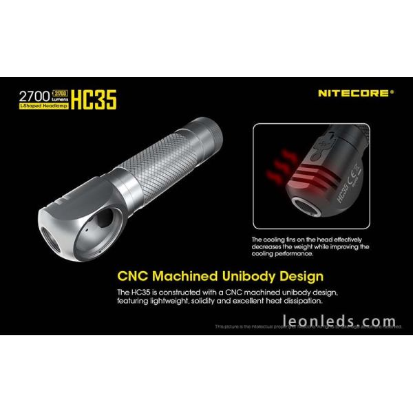 Linterna Frontal LED Potente Nitecore HC35