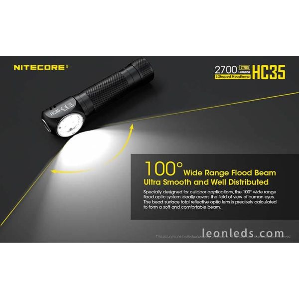 Linterna Frontal LED Potente Nitecore HC35