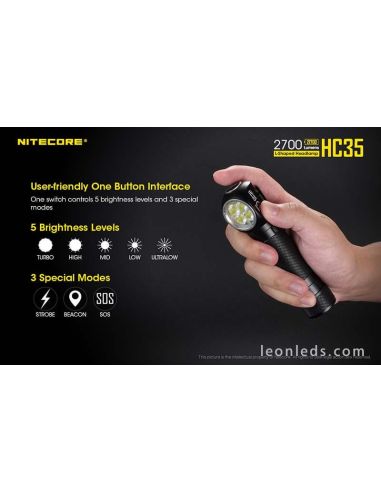 Lampe frontale LED puissante Nitecore...