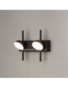 Aplique LED Doble negro 6W ADN Black 6265