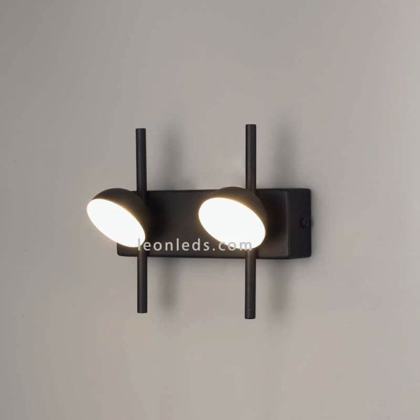 Aplique LED Doble negro 6W ADN Black 6265