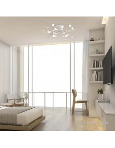 Plafón LED Blanco ADN 72W Mantra Iluminación - LeonLeds Iluminación 2