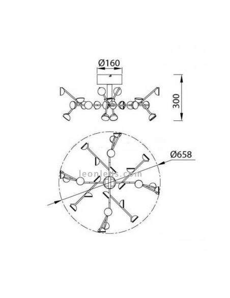 Plafon LED branco ADN 72W 6416