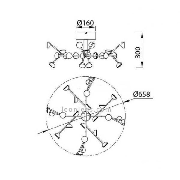 Plafonnier LED blanc ADN 72W 6416
