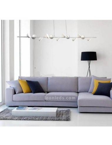 Lâmpada pendente Led 36W ADN branco fosco