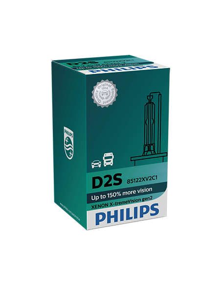Lâmpadas Philips XtremVision Gen2 D2S 85122XV2C1