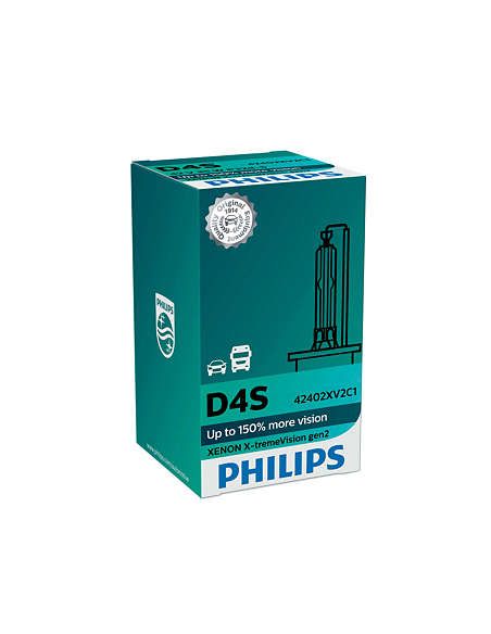 Bombilla D4S Philips XtremVision Gen2 42402XV2C1 | LeonLeds Iluminación