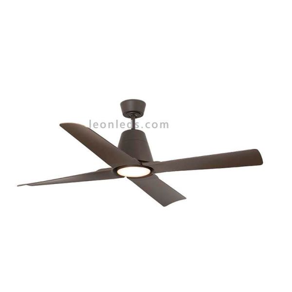 Ventilateur de plafond LED Typhoon marron 33490