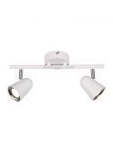Regleta de 2 focos LED blanca Toulouse de Trio Lighting | LeonLeds Iluminación