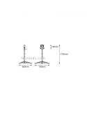 Dimensions spot LED avec trépied 50W WorkLight Tripod 1X50W 4000K | Éclairage LeonLeds