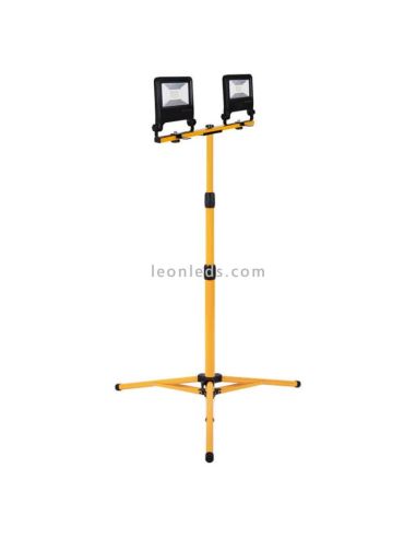 Trípode con 2 focos LED 30W WorkLight Tripod 2X30W 4000K | LeonLeds