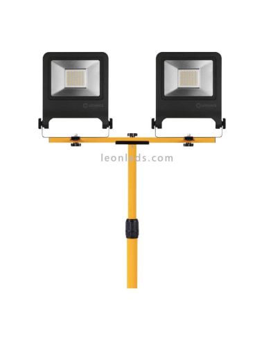 Protecteurs LED 2X50W avec trépied WorkLight Trépied 2X50W 4000K | Éclairage LeonLeds