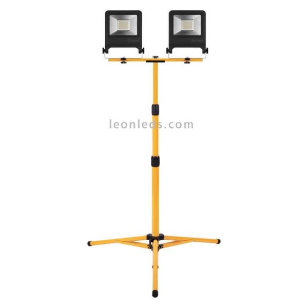 Protecteurs LED 2X50W avec trépied WorkLight Trépied 2X50W 4000K | leonleds
