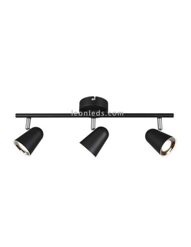 Regleta con 3 Focos LED orientable Toulouse Trio Lighting | LeonLeds Iluminación