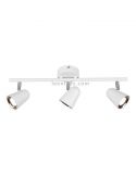 Regleta con 3 Focos LED blanca orientable Toulouse Trio Lighting | LeonLeds Iluminación