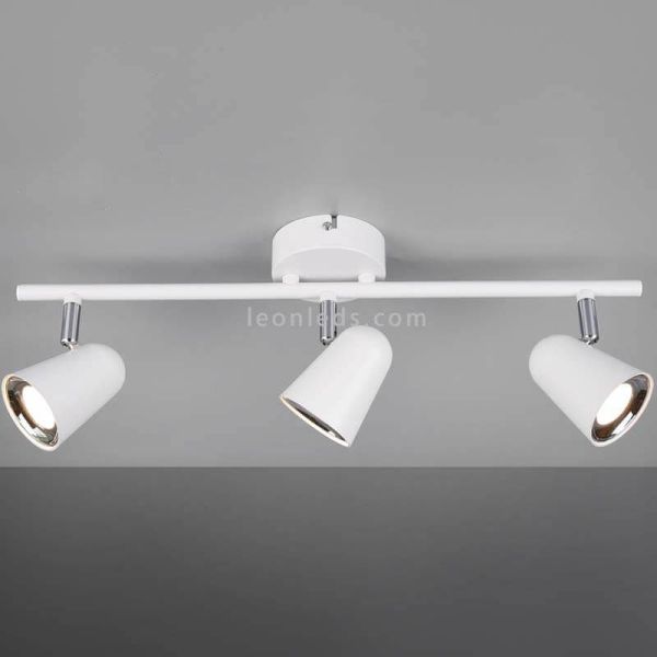 Regleta con 3 Focos LED orientable Toulouse Trio Lighting | LeonLeds Iluminación
