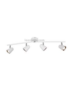 Regleta LED 4 focos negra Toulouse de Trio Lighting | LeonLeds Iluminación 2