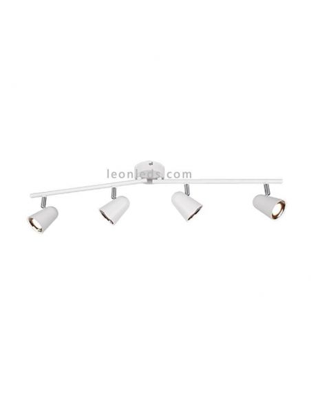 Spot LED blanc orientable à 4 spots Toulouse Trio Lighting | Éclairage LeonLeds