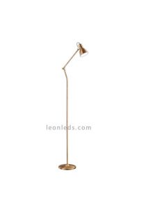 Lampadaire Ancien Bronze Jaspe