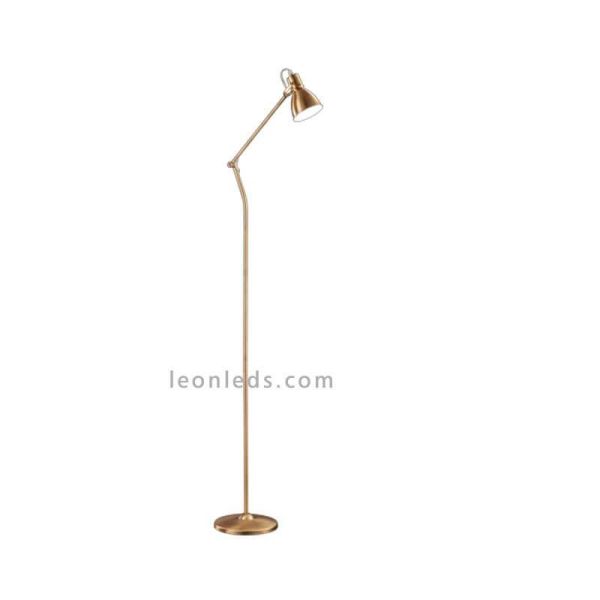 Lampadaire Ancien Bronze Jaspe
