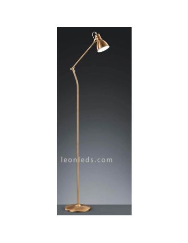 Lampadaire Bronze Antique Jaspe | Éclairage Trio