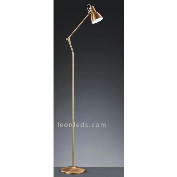 Candeeiro de pé de bronze antigo Jasper | Trio Iluminação