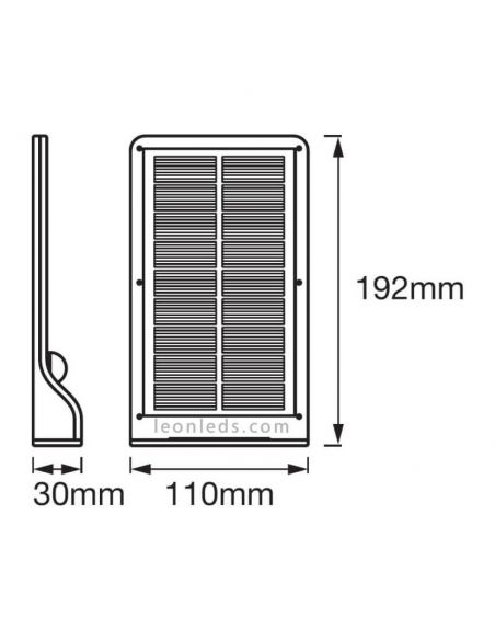 Dimensiones DOORLED SOLAR WT LedVance
