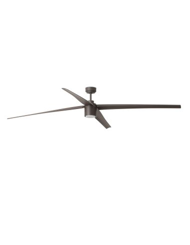 Ventilador de techo LED Attos con Wifi Marrón Faro Barcelona | LeonLeds Iluminación