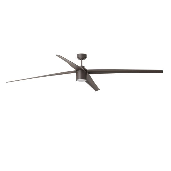 Ventilador de techo LED Attos con Wifi Marrón Faro Barcelona | LeonLeds Iluminación