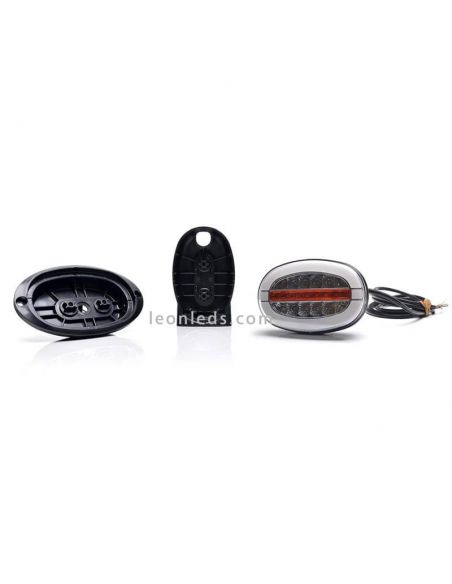 Faro delantero LED con luz de posición y luz diurna W206DDD