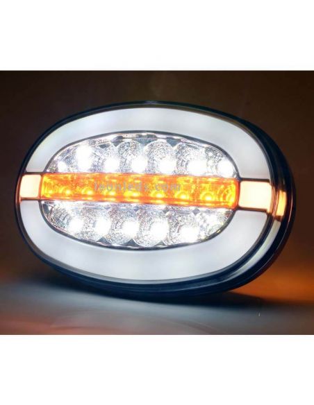 Faro delantero LED con luz de posición y luz diurna W206DDD
