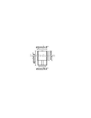 Lámpara de mesa Drum Antracita | Faro Barcelona
