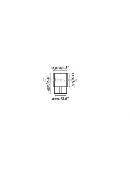 Lámpara de mesa Drum Antracita | Faro Barcelona