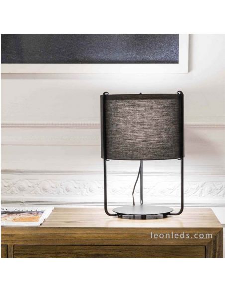 Lámpara de mesa Drum Antracita | Faro Barcelona