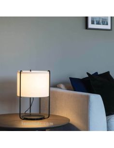 Lampe à poser Tambour Beige 2