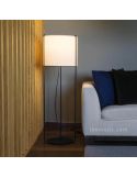 Lampadaire Drum Beige et Noir Faro Barcelona | leonleds