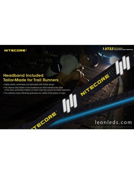 Linterna Frontal LED deporte UT32 | LeonLeds