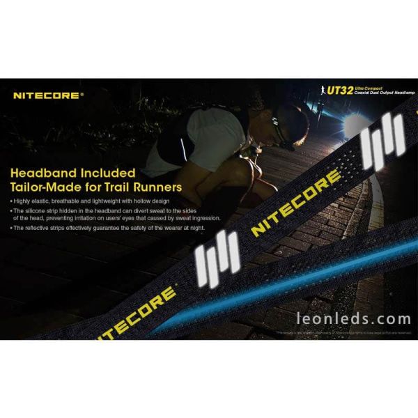 Linterna Frontal LED deporte UT32 | LeonLeds