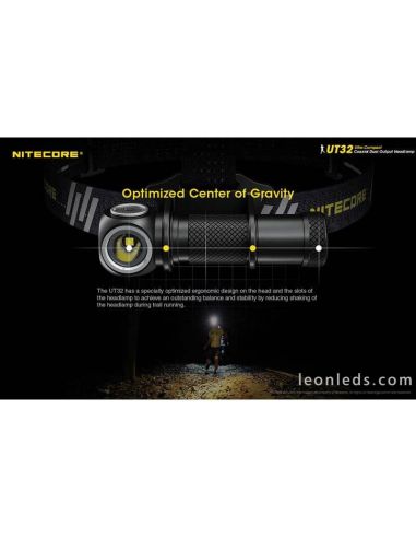Lampe frontale Nitecore UT32 Sport LED | Éclairage LeonLeds