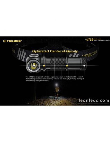 Lampe frontale Nitecore UT32 Sport LED | Éclairage LeonLeds
